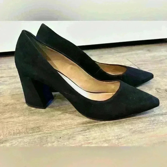 Botkier black suede heels size 11 - Picture 1 of 9